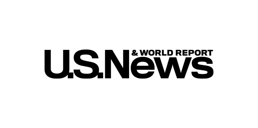 U.S. News & World Report logo in bold black text on a white background.